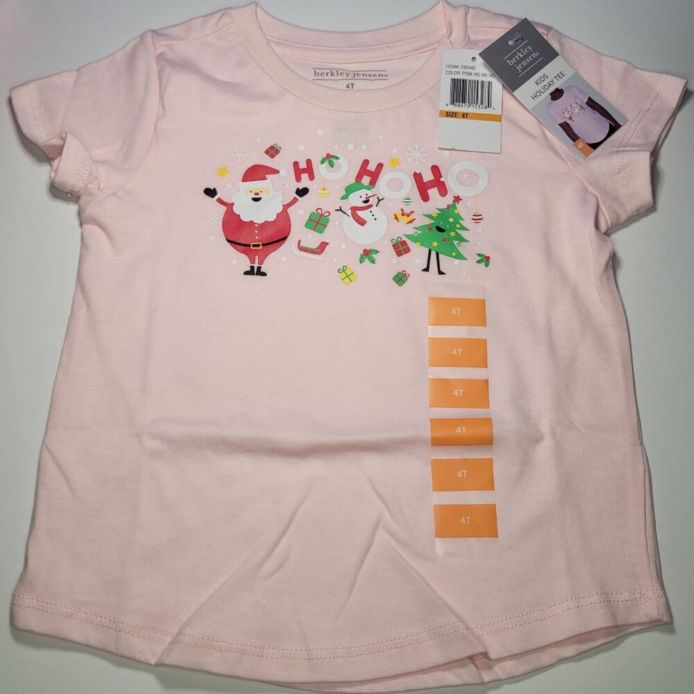 Girls 4T Berkley Jensen Santa Christmas T-Shirt